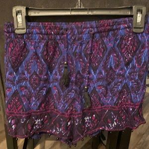 F21 Drawstring shorts w/beaded detail